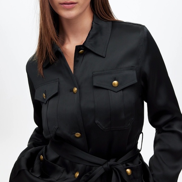 Madewell Double-Faced Satin Safari Jacket Size XXS - Picture 5 of 13